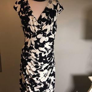 Ralph Lauren black an white dress